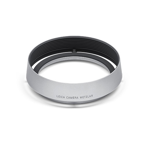 Leica Lens Hood Round for Q Cameras - Silver