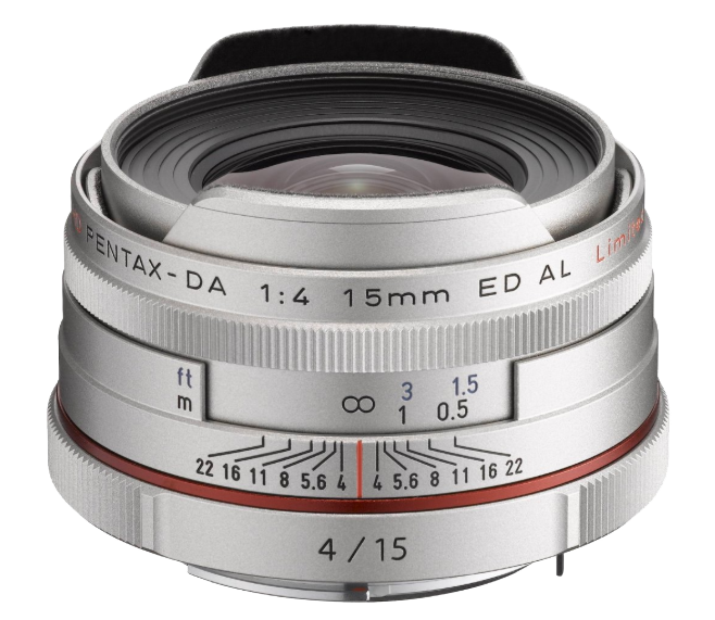 Pentax HD DA 15mm f4 ED AL Limited - Silver - NO LONGER AVAILABLE