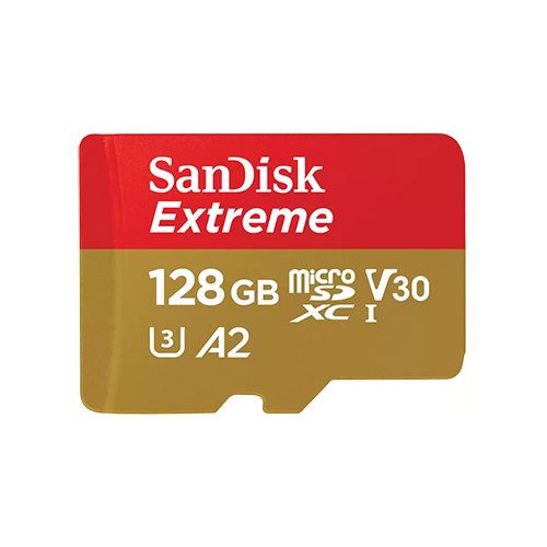 SanDisk Extreme Pro SDXC UHS-I U3 A2 V30 128GB + Adapter,  SDSQXCY-128G-GN6MA 