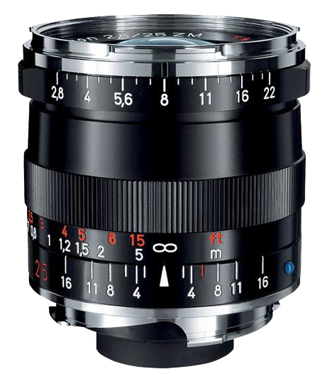 Zeiss Biogon T* F2.8 25mm ZM Leica Fit  - Black