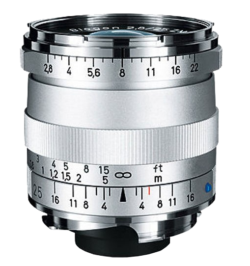 Zeiss Biogon T* F2.8 25mm ZM Leica Fit  - Silver