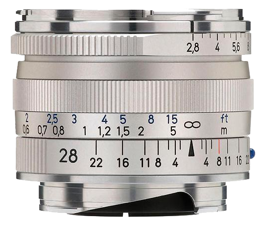 Zeiss Biogon T* F2.8 28mm ZM Leica Fit - Silver
