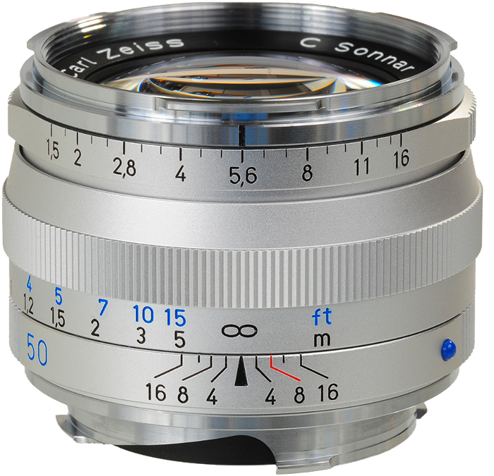 Zeiss C Sonnar T* F1.5 50mm ZM Leica Fit  - Silver