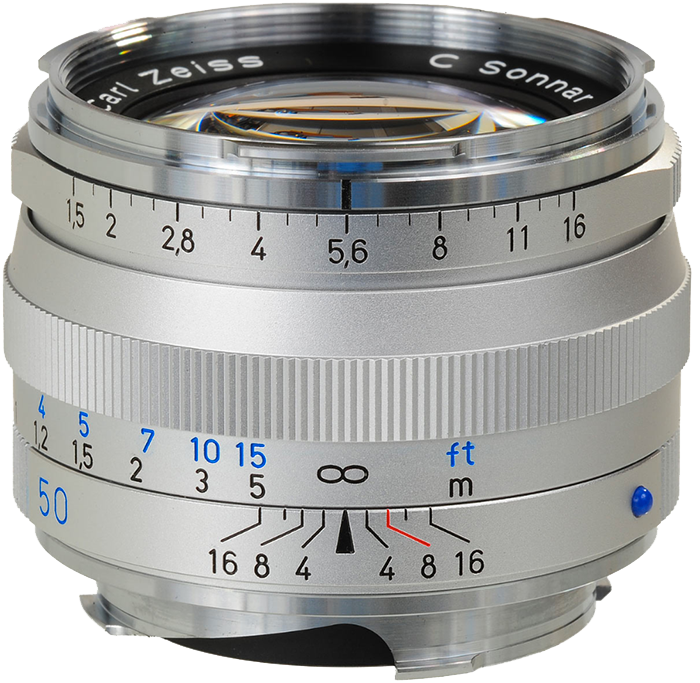 Zeiss Planar T* F2 50mm ZM Leica Fit - Silver