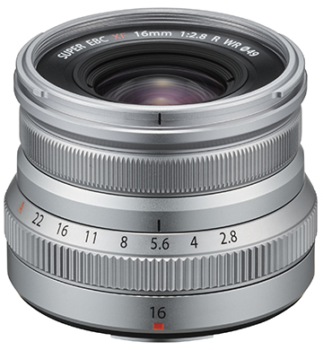 Fujifilm XF 16mm f2.8 R WR Lens - Silver