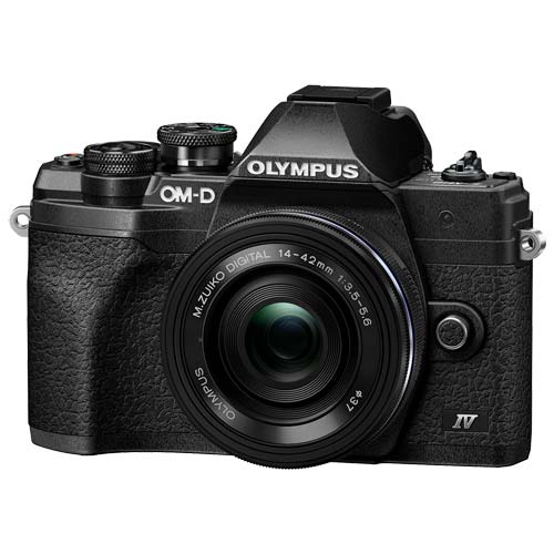 Olympus OM-D E-M10 Mark IV with 14-42mm EZ Lens Kit | Black | Clifton