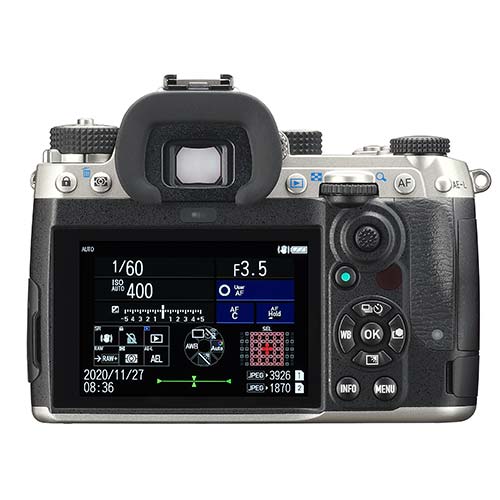 Pentax K-3 Mark III Digital SLR Camera Body Only - Silver