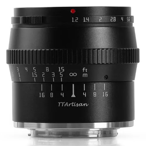 Photos - Camera Lens TTArtisan 50mm f1.2 APS-C Lens - Canon M Mount - Black TTA18B 